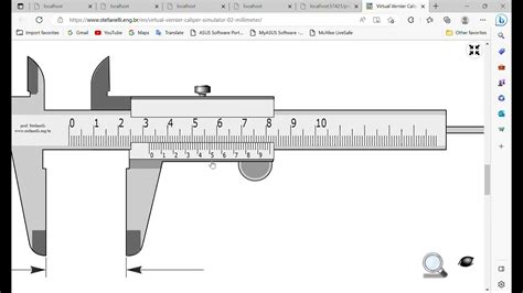 Vernier Caliper Simulator .